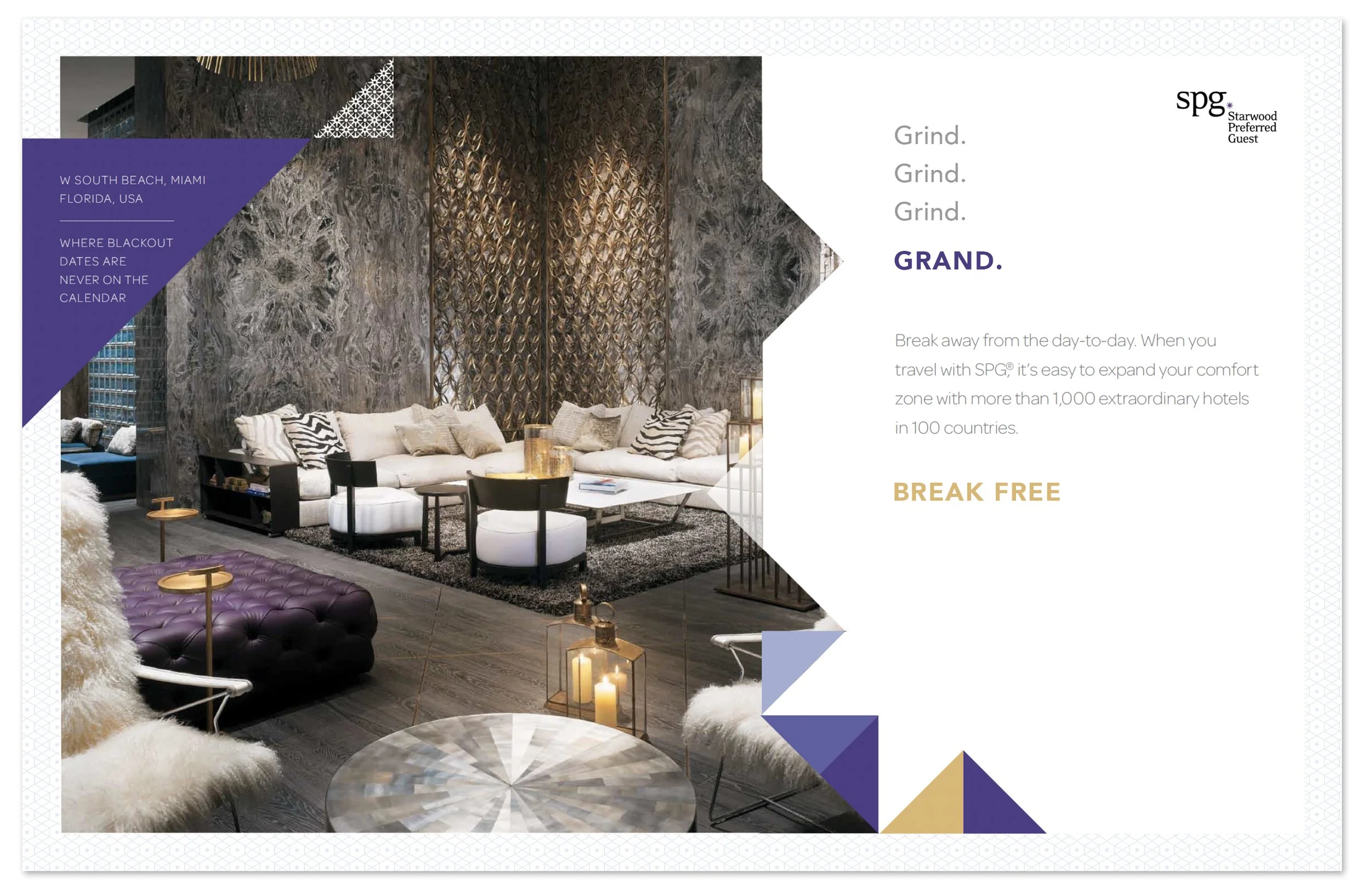 Starwood Preferred Guest loyalty campaign